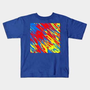 Spray Paint Red Yellow Blue Kids T-Shirt